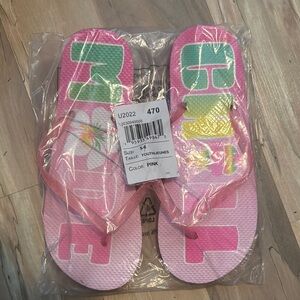 Colorful Kids Flip Flops Chill Mode